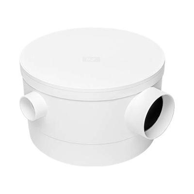 Caixa Gordura Redonda 250x150x75mm Com Tampa - Pvc Resistente - 7 Entradas 40mm - Saída 75mm