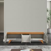 Rack Grecia 4 Portas E 1 Gaveta Mavaular Off White-naturale - 6