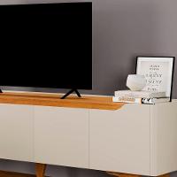 Rack Grecia 4 Portas E 1 Gaveta Mavaular Off White-naturale - 8