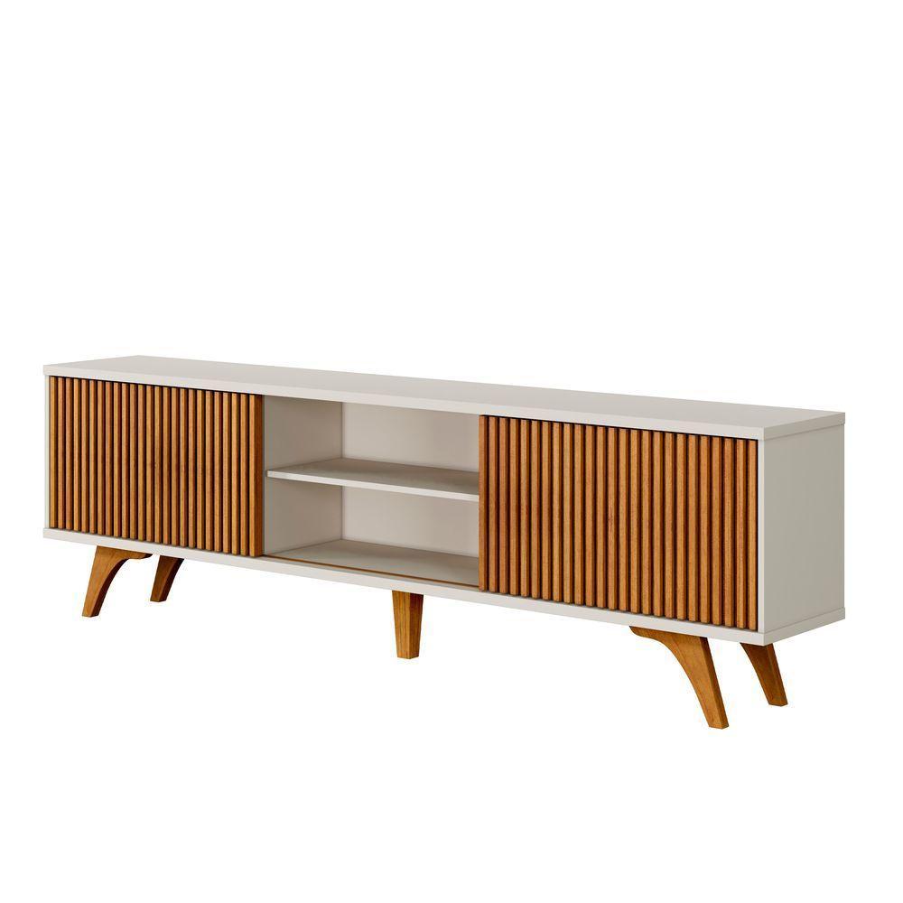 Rack Siena 220 Com Pes Mavaular Off White-naturale - 1