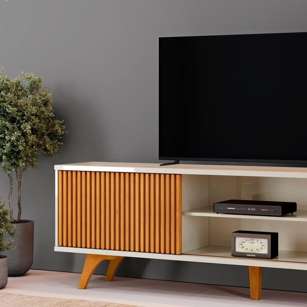 Rack Siena 220 Com Pes Mavaular Off White-naturale - 6