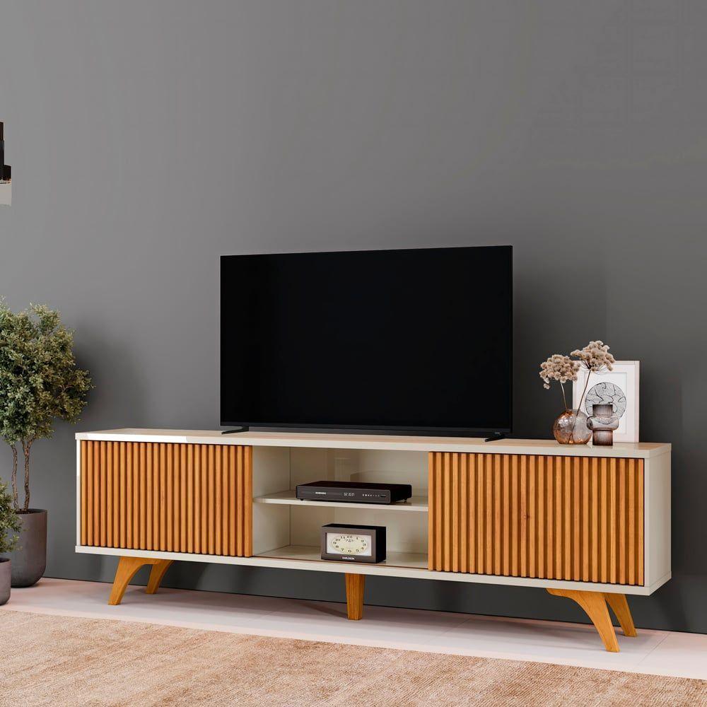 Rack Siena 220 Com Pes Mavaular Off White-naturale - 9