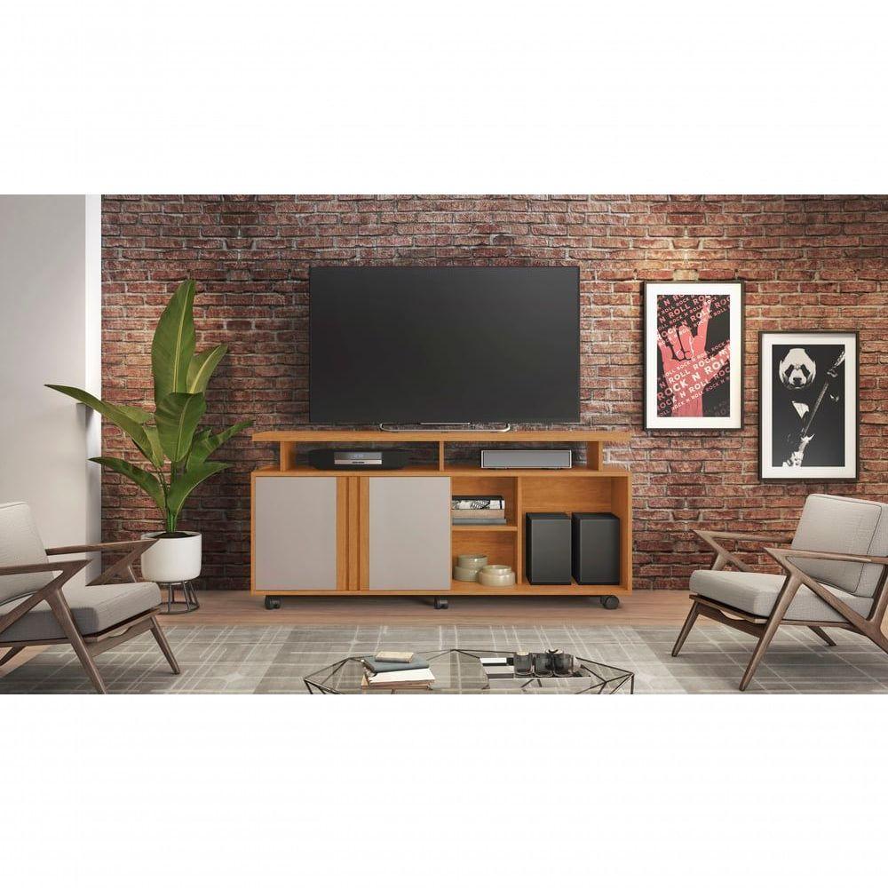 Rack Para Tv Até 58 Polegadas Humor Jcm Móveis Cinamomo-off White - 4