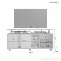 Rack Para Tv Até 58 Polegadas Humor Jcm Móveis Cinamomo-off White - 2