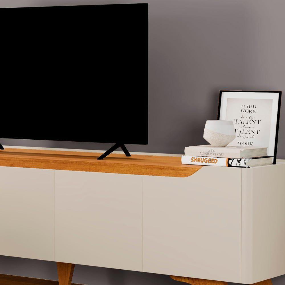 Rack Grecia 4 Portas E 1 Gaveta Mavaular Off White/naturale - 8