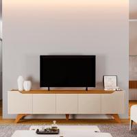 Rack Grecia 4 Portas E 1 Gaveta Mavaular Off White/naturale