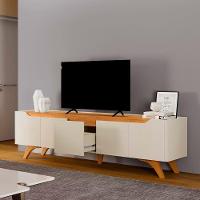 Rack Grecia 4 Portas E 1 Gaveta Mavaular Off White/naturale - 5