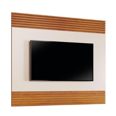 Painel Madrid Para Tv Até 65 Polegadas Detalhe Ripado Mavaular Naturalle-off White