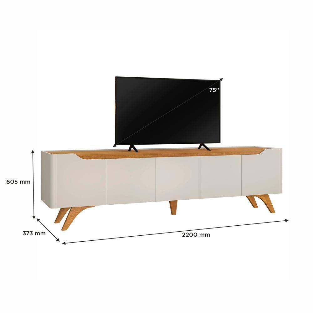 Rack Atenas 220 Mavaular Off White-naturalle - 2