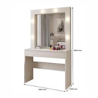 Penteadeira Camarim Requinte 1 Gaveta Mavaular Off White - 2