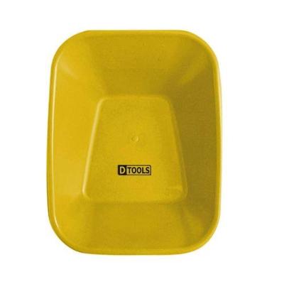 Caçamba Amarela Pvc 60 Litros Sem Furo Para Carrinho - Dtools