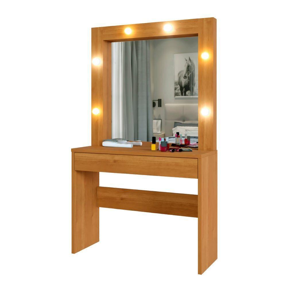 Penteadeira Camarim Requinte 1 Gaveta Mavaular Naturale - 1