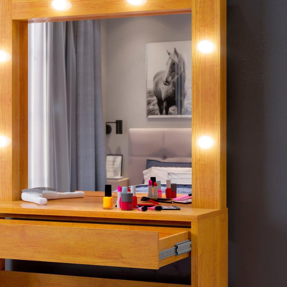 Penteadeira Camarim Requinte 1 Gaveta Mavaular Naturale - 6