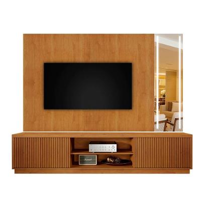 Rack Arezzo Com Painel Vitrum C/led 220 Mavaular Naturale