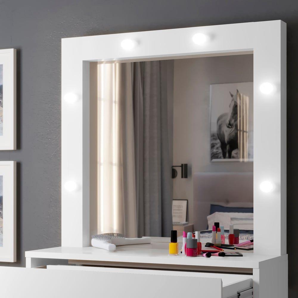 Penteadeira Camarim Requinte 1 Gaveta Mavaular Branco - 4