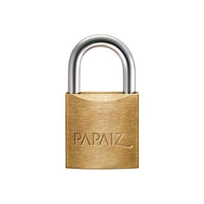 Cadeado Papaiz 30mm Corpo E Chave Em Latão Gancho Em Aço
