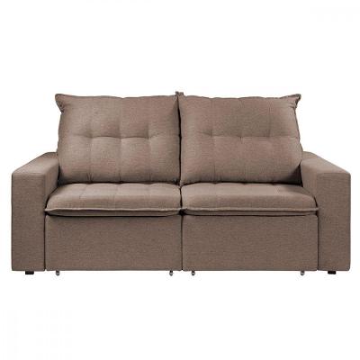 Sofá Para Sala Reclinável Berlim 200cm Veludo Castor