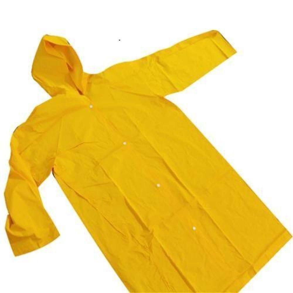 Capa De Chuva Laminada G Amarela Com Manga E Capuz - Pvc - Plastcor - 1