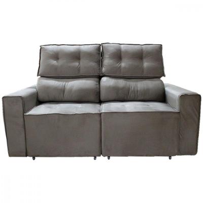 Sofá Para Sala Reclinavel Estofado Price 180cm Veludo Castor