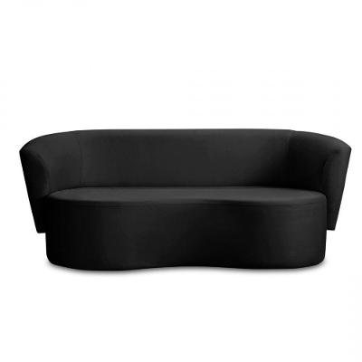 Sofá Orgânico Curvo Living 2 Lugares 160 Star Confort Preto