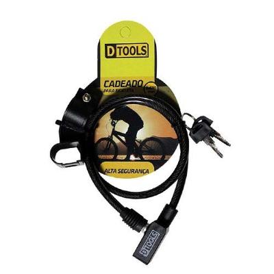 Cadeado Para Bike 8 X 680mm Em Aço Carbono - Alta Segurança