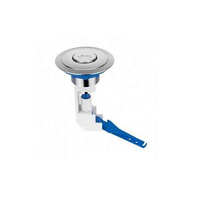 Botão Acionamento Cromado Com Corrente Para Caixa Acoplada - Blukit ø32 A 64mm