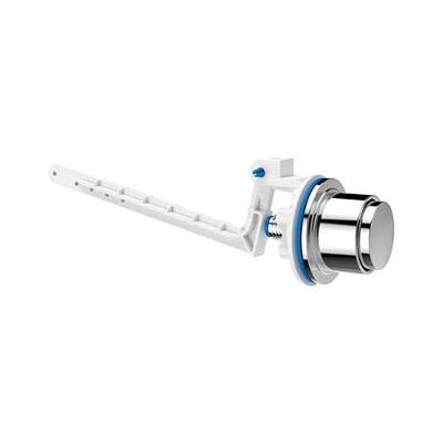 Botão Acionamento Lateral Cromado Para Caixa Acoplada - Blukit ø10 A 26mm