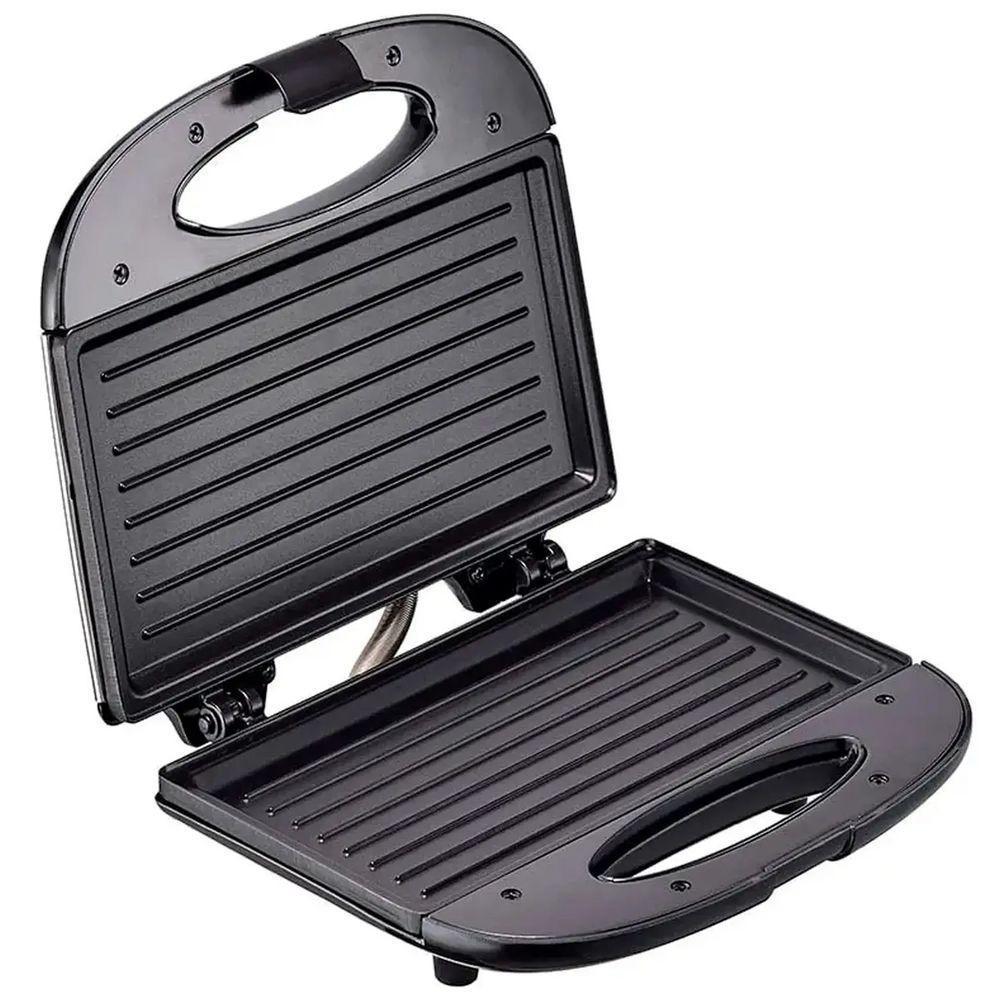 Sanduicheira Antiaderente Arno 700w Compacta - Sacs - 8000035847 Preto-inox 220V - 5
