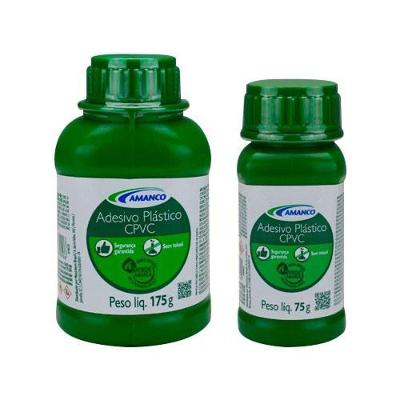 Adesivo Cpvc Amanco 175g Com Pincel Diâmetros 15, 22 28mm Para Instalações De água Quente Ou Fria
