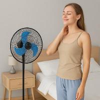 Ventilador Coluna 110V Chao Potente Profissional 3 Velocidades 45w Coluna Pedestal Giratorio 3 - 2