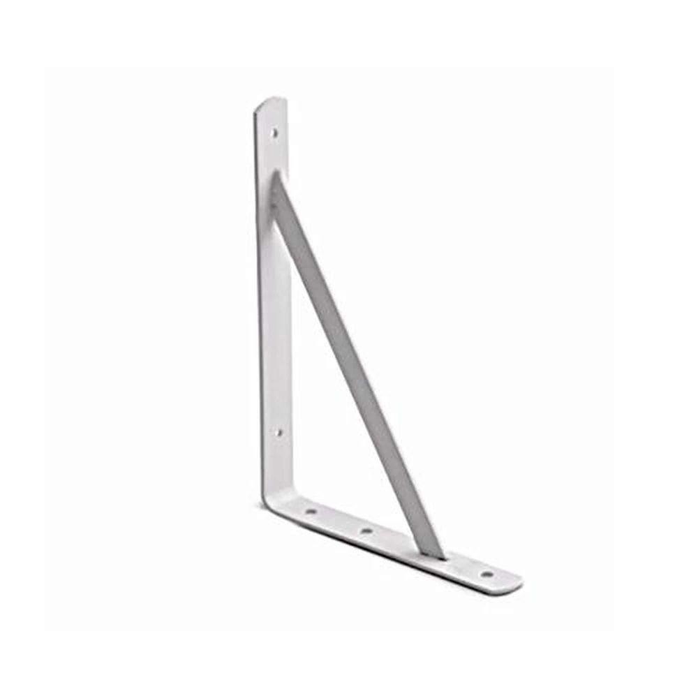 Cantoneira Mão Francesa 27cm Branca Para Prateleiras - Triangular Resistente - 1