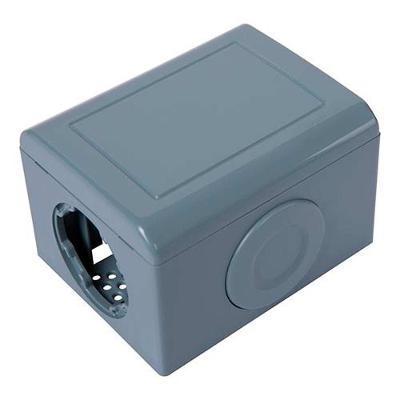 Caixa Sobrepor Cega Multifunção Cinza Tramontina Lizflex Plastibox - 22392