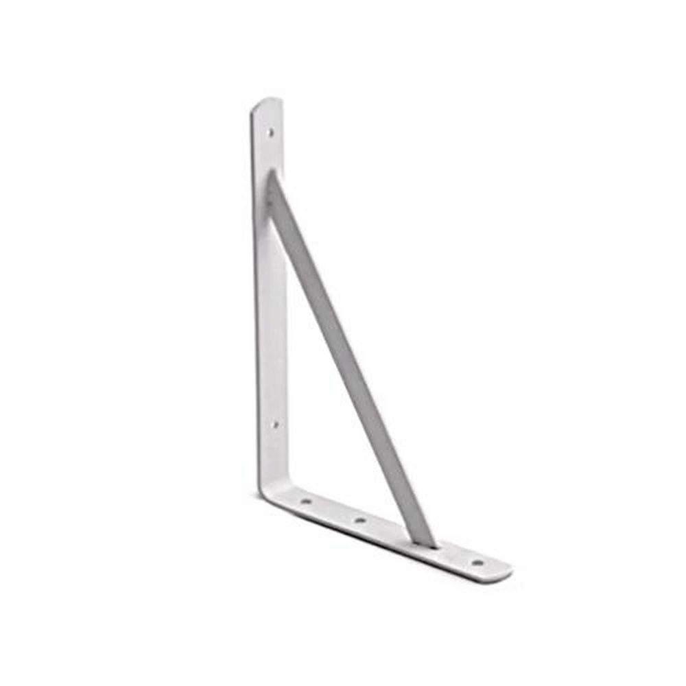 Cantoneira Mão Francesa 22cm Branca Triangular - Suporte De Prateleiras Em Madeira-mdf - 1