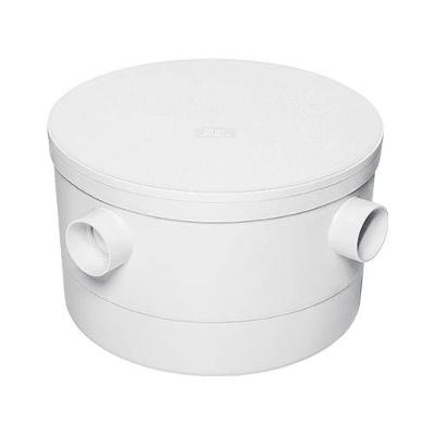 Caixa Gordura Redonda 250x150x50mm Com Tampa - Pvc Resistente - 7 Entradas 40mm - Saída 50mm