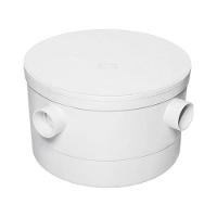 Caixa Gordura Redonda 250x150x50mm Com Tampa - Pvc Resistente - 7 Entradas 40mm - Saída 50mm - 1