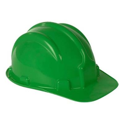 Capacete Com Carneira Verde Escuro - Aba Frontal - Polietileno - Suspensão 6 Pontos - C.a 12.617