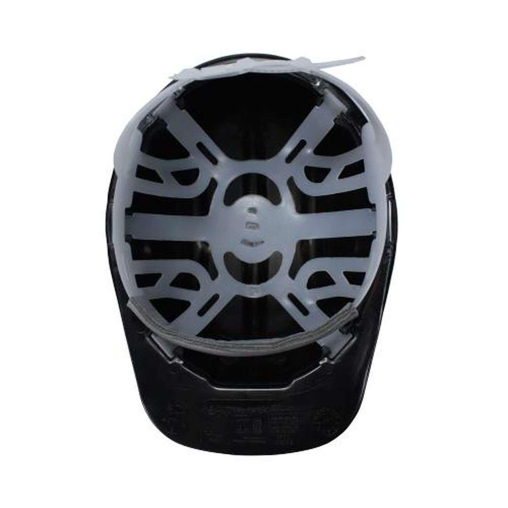 Capacete Branco Com Carneira E Aba Frontal - Polietileno De Alta Densidade - 3