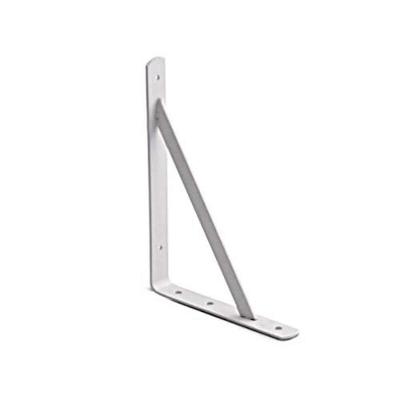 Cantoneira Mão Francesa 17cm Branca Para Prateleiras Em Madeira, Vidro Ou Mdf