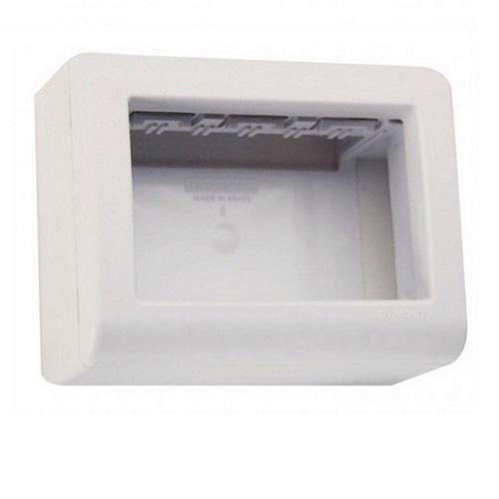 Caixa Sobrepor 3 Módulos Tramontina Lizflex - Altura 40mm Largura 70mm Comprimento 90mm - 1