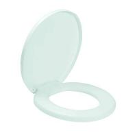 Assento Almofadado Oval Branco Para Bacia Oval - Amanco - 1