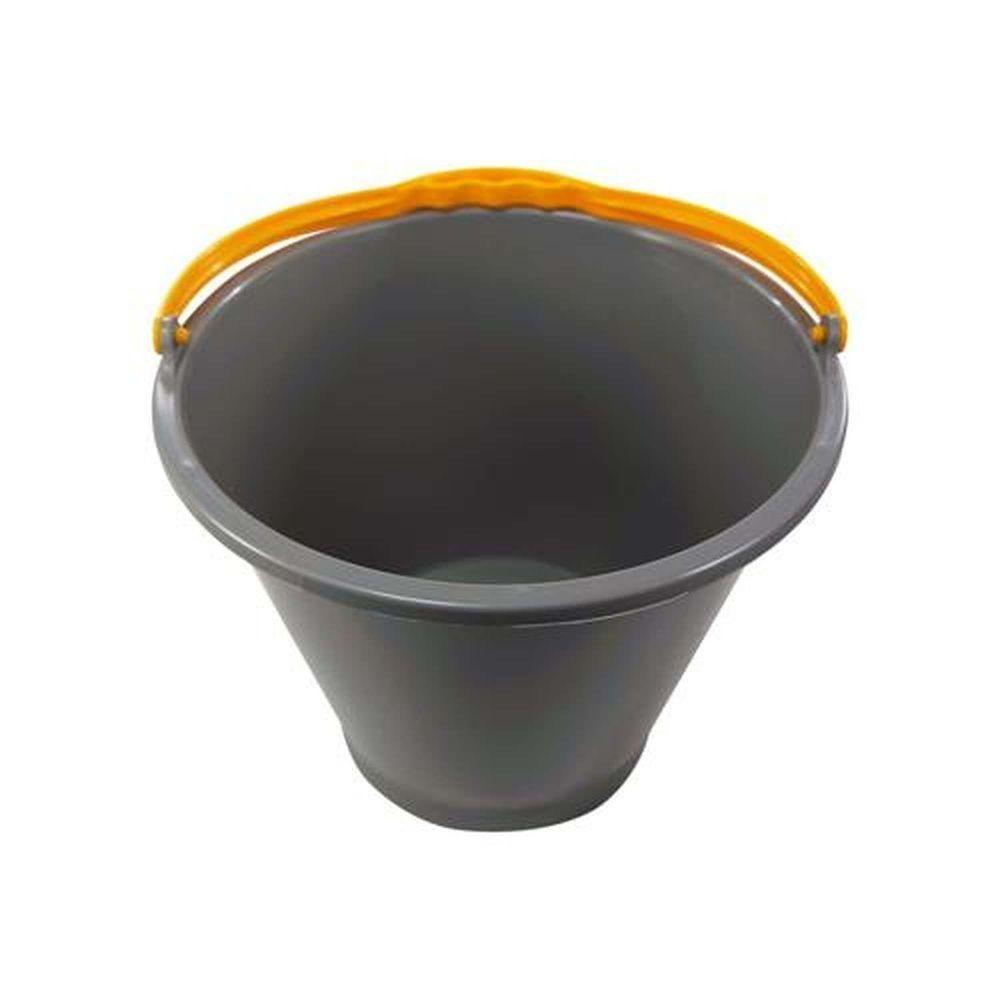 Balde Plástico Extra Reforçado 10 Litros Cinza - Dtools - 3