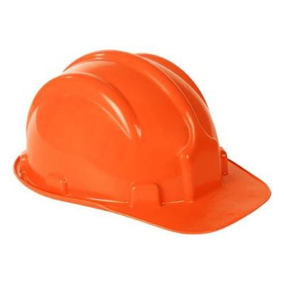 Capacete De Segurança Laranja Com Carneira E Aba Frontal - Polietileno De Alta Densidade