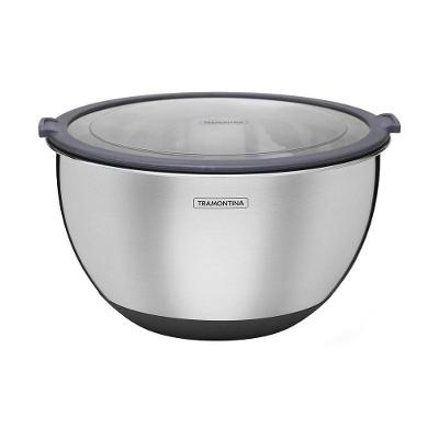 Bowl Tramontina Cucina Em Aço Inox 5 L Recipiente Tigela Cumbuca Tramontina
