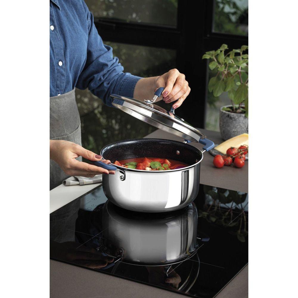 Caçarola Tramontina Romagna Em Aço Inox E Alumínio Cerâmico Black Stone 24 Cm 5,24 L Tramontina - 2