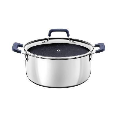 Caçarola Tramontina Romagna Em Aço Inox E Alumínio Cerâmico Black Stone 24 Cm 5,24 L Tramontina