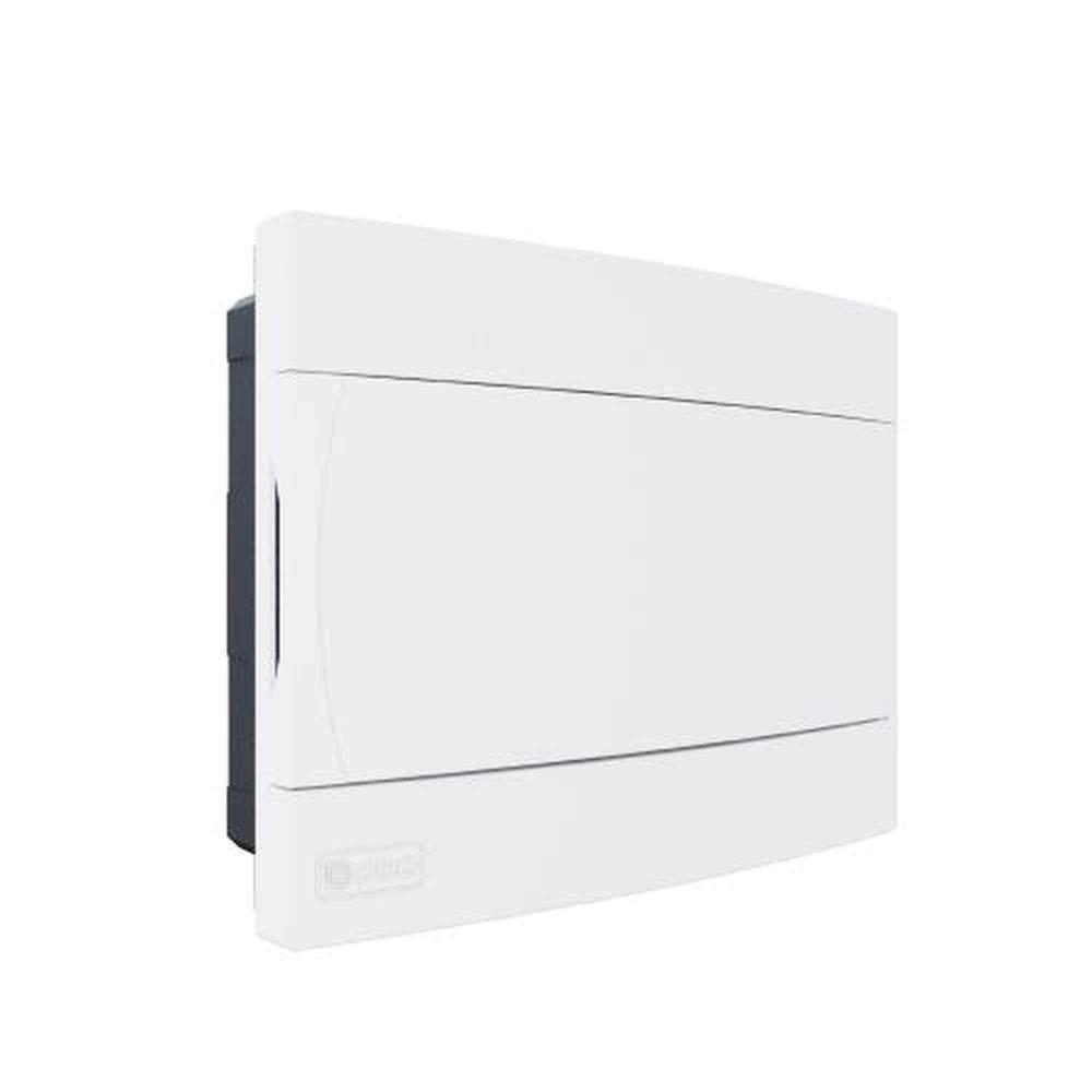 Caixa De Distribuição Embutir 9 Din - 6 Ul Com Tampa Branca - Proteção Uv - 1