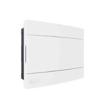 Caixa De Distribuição Embutir 9 Din - 6 Ul Com Tampa Branca - Proteção Uv - 1