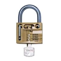 Cadeado Papaiz 20mm Corpo Latão Gancho Aço Haste Cementada Cromada - 2 Chaves Niqueladas - 2