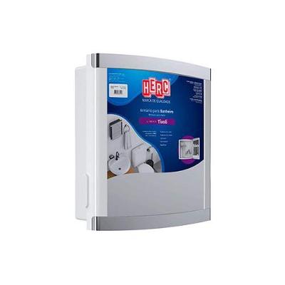 Armário Plástico 33x33cm Branco-cromado - Organizador Multiuso