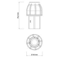 Adaptador De Compressão Rosca Fêmea 20 Mm X 1-2 Tramontina Para Mangueiras De Pead Tramontina - 2